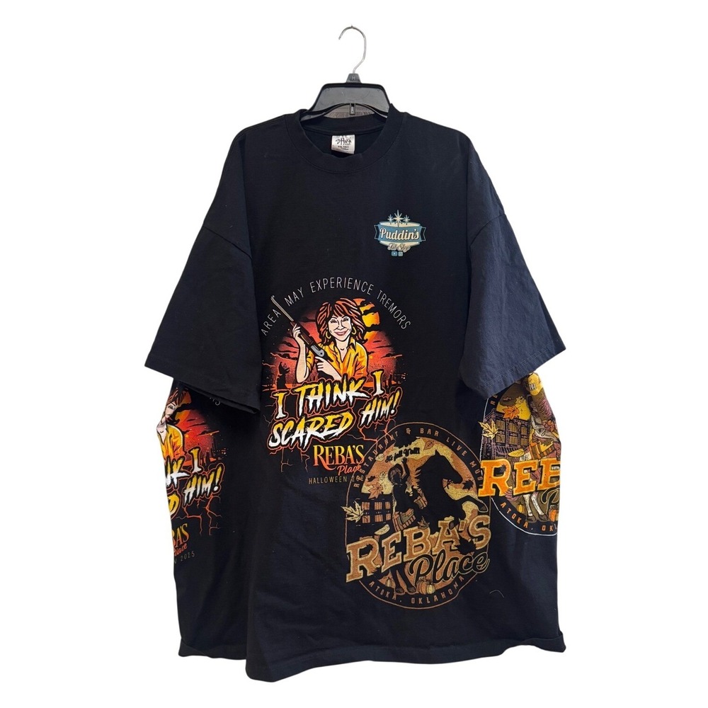 Shaka Wear Reba's Place Puddin's Fab Shop Graphic T-Shirt Black 5XL Tall Heavy